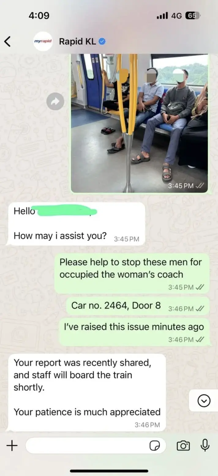 Woman reaches out to RapidKL
