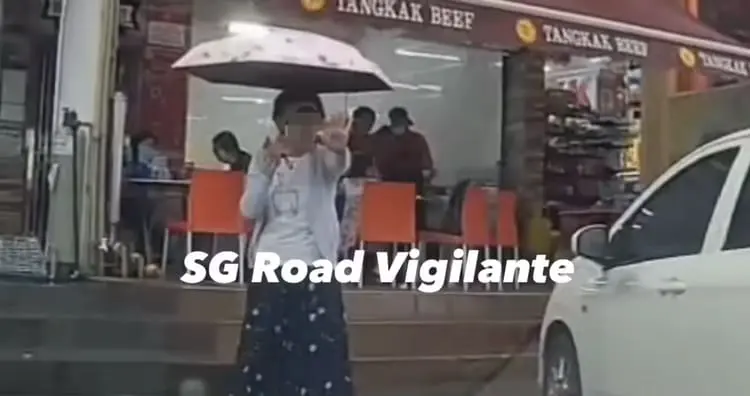 Woman 'shoos' driver away from parking lot in Johor