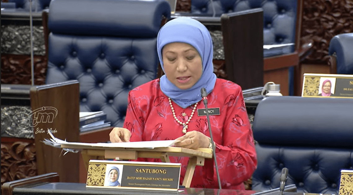 Women, Family, and Community Development Minister Nancy Shukri