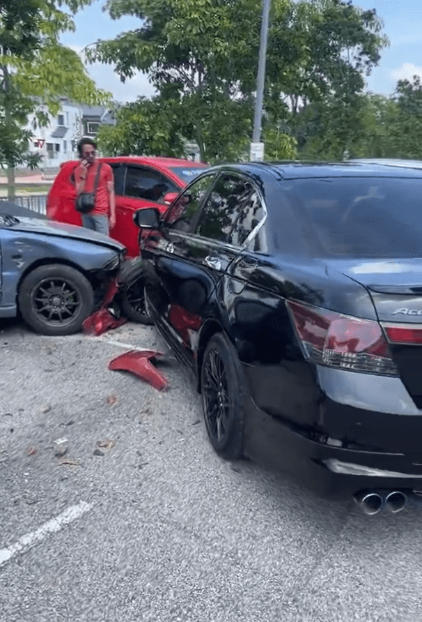 Worker allegedly crashes Customer Black Honda Accord