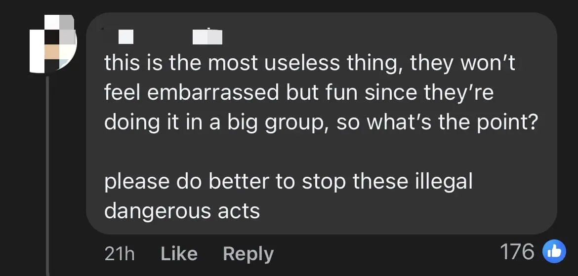 Group Of Youths Made To Do 10 Squats For Illegal Racing By Police In Kuching comment 1