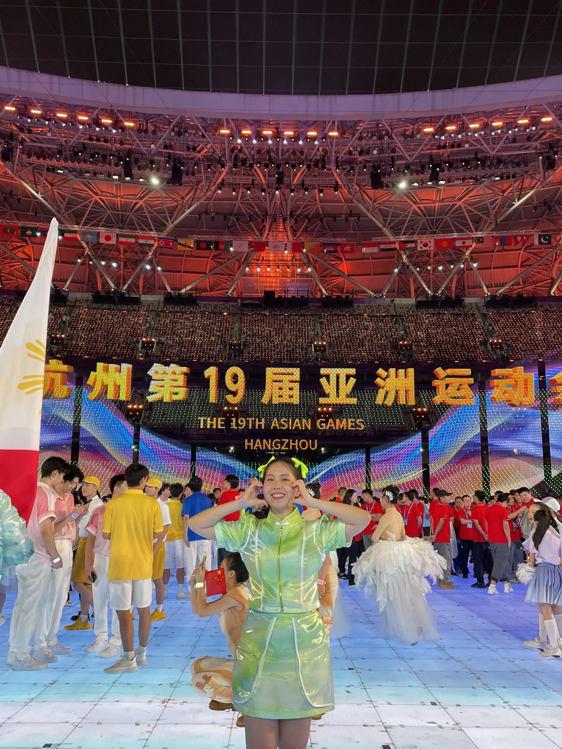 Zi Hui, Malaysian performing at the Hangzhou Asian Games 2