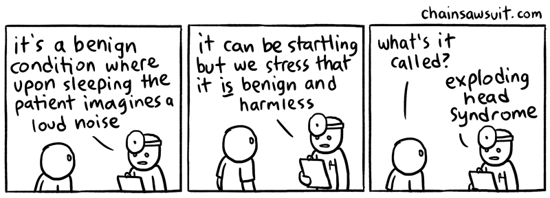 exploding head syndrome comic