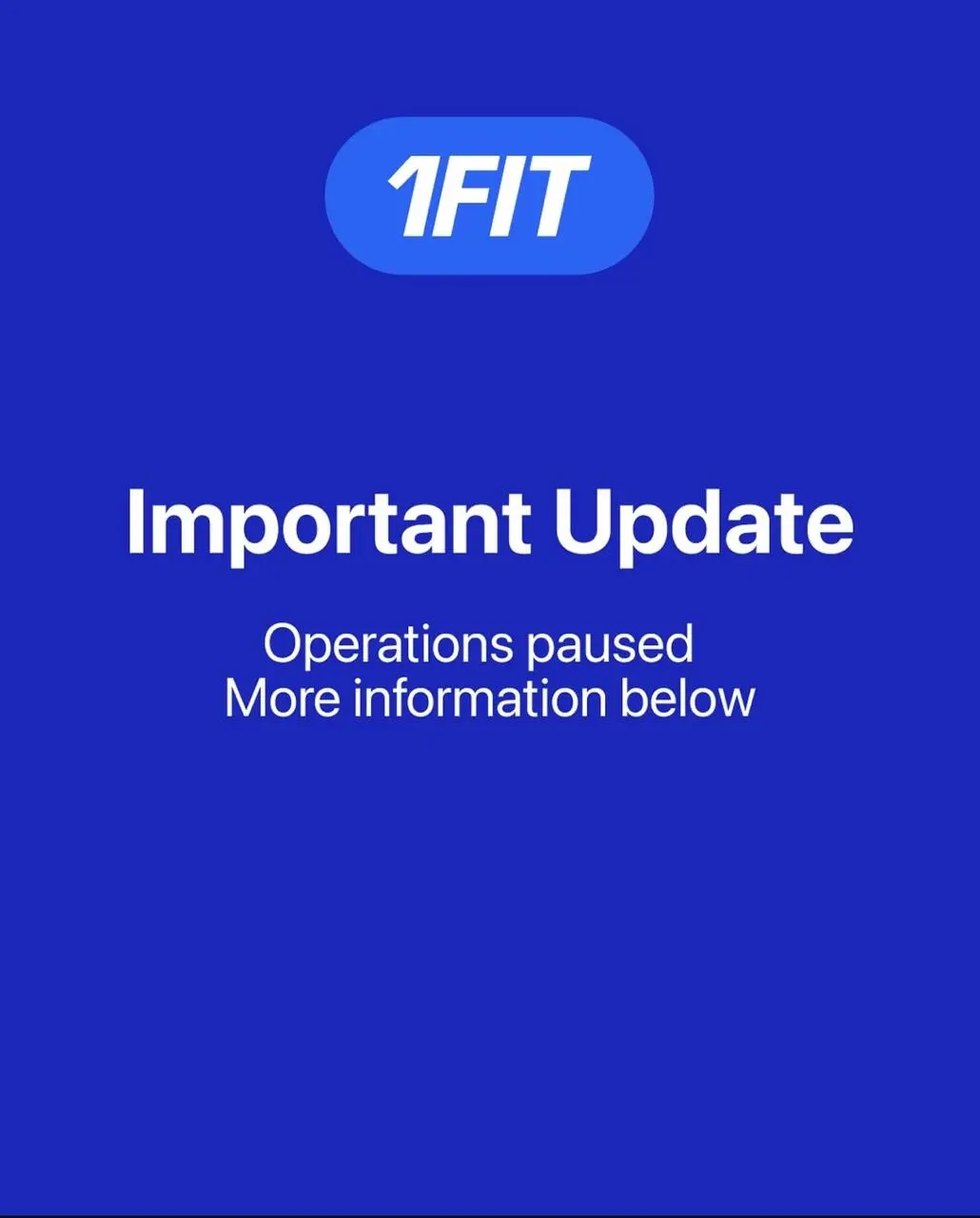 1Fit closing down in malaysia