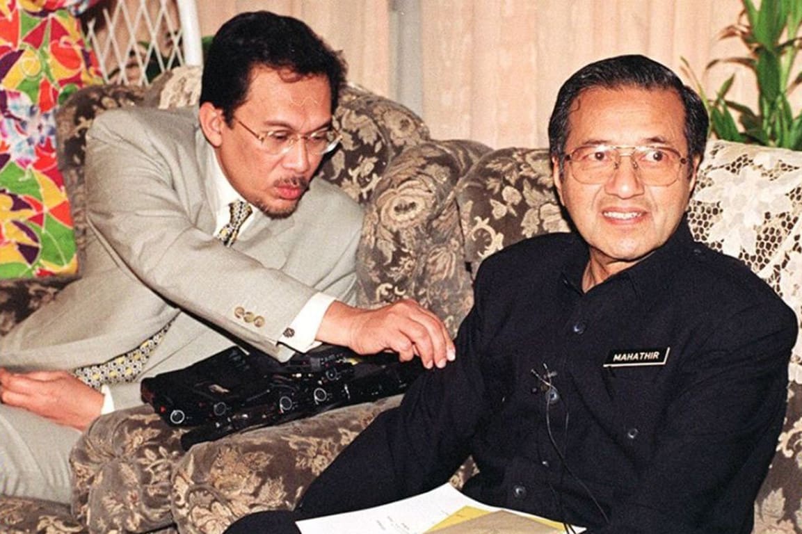 Anwar Ibrahim and Mahathir back then