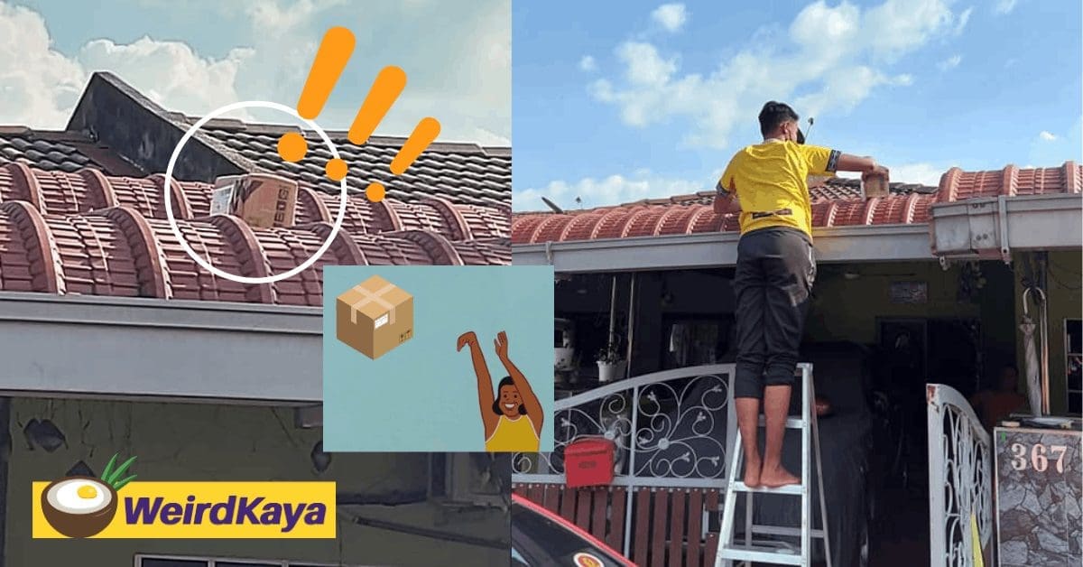 Woman claims parcels were tossed to her rooftop by deliveryman