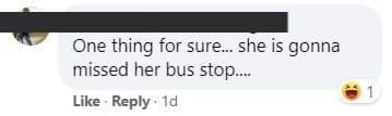 Woman uses plastic bag as "face shield" during bus ride, becomes an Internet sensation
