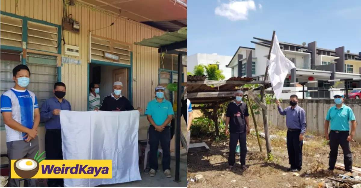 “remove white flag or be fined rm50,000! ” village threatened with fine over cry for aid | weirdkaya
