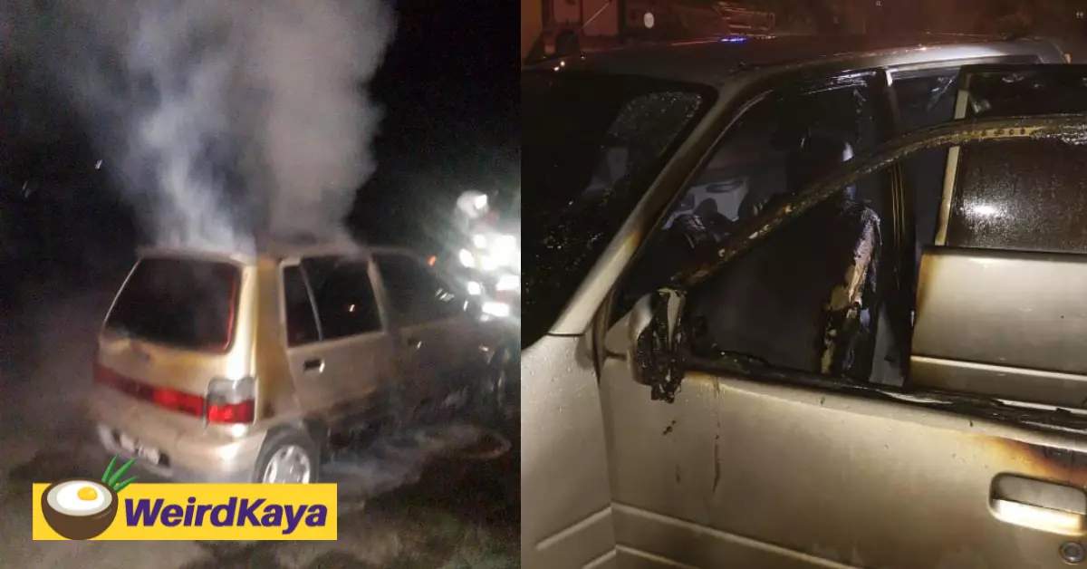 Woman found dead inside burning perodua kancil | weirdkaya