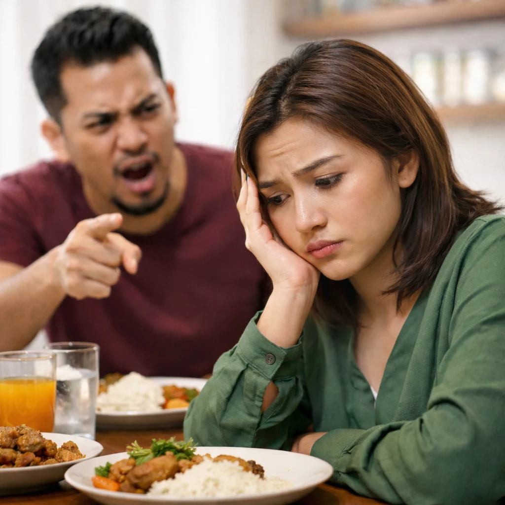 Husband shout at wife