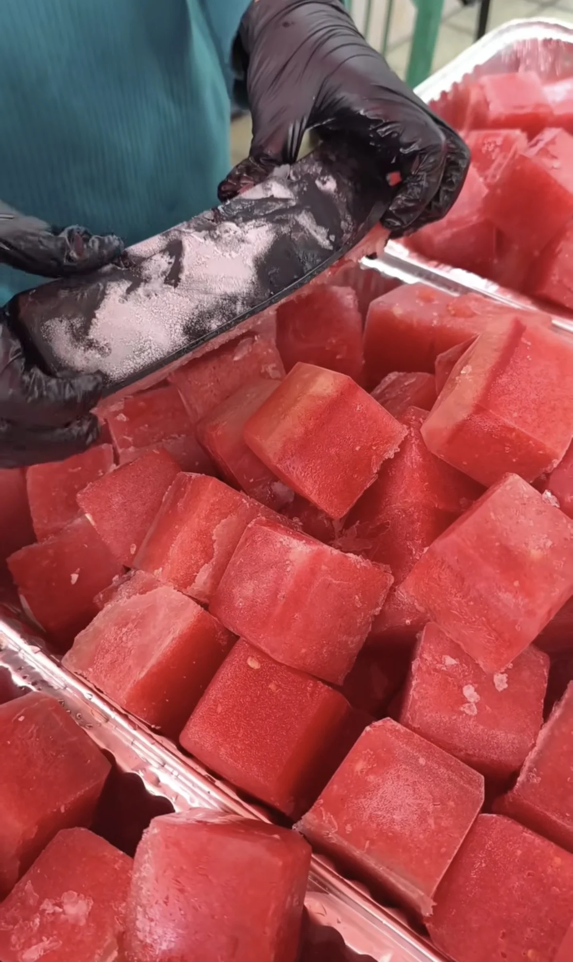 M’sian man sells % pure watermelon juice, even the ice is made from the fruit.