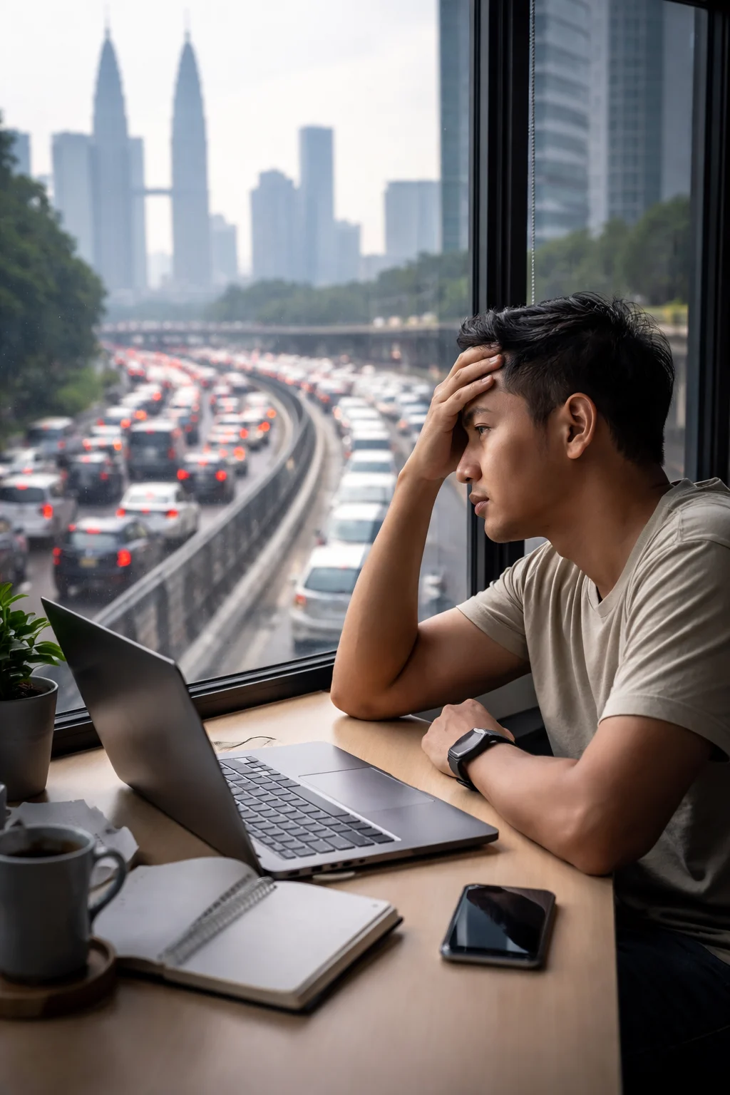 M’sian questions why laptop based jobs still require day office work amid worsening klang valley traffic.