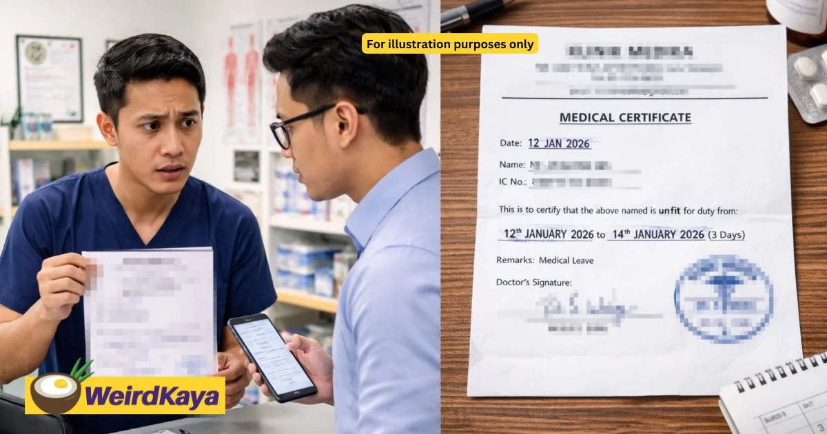 M’sian staff allegedly faked mcs for years using same doctor’s stamp & old word template