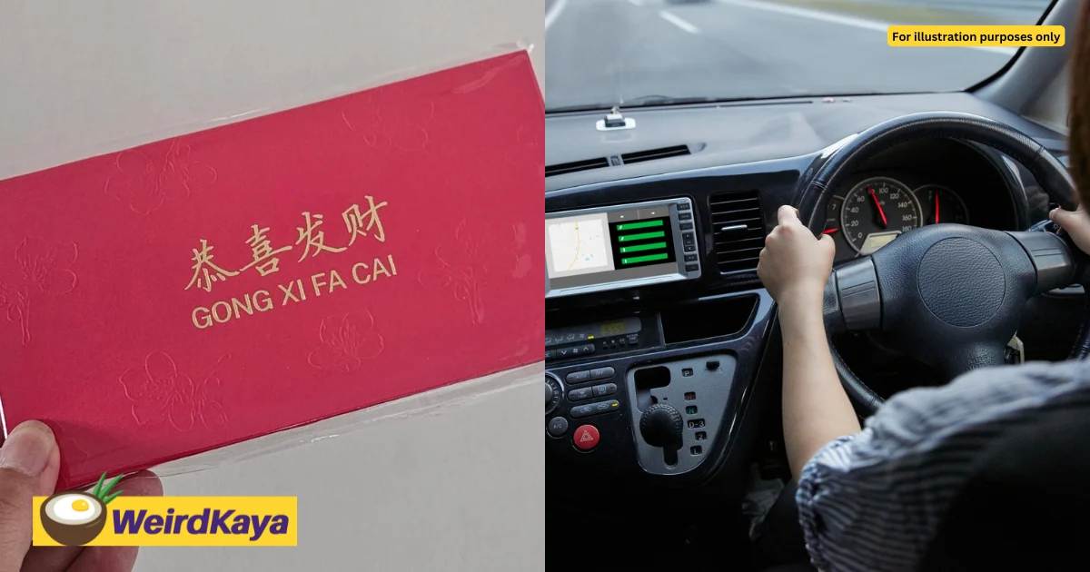 Oku malay e hailing driver surprises passengers with angpaus so they could celebrate cny together