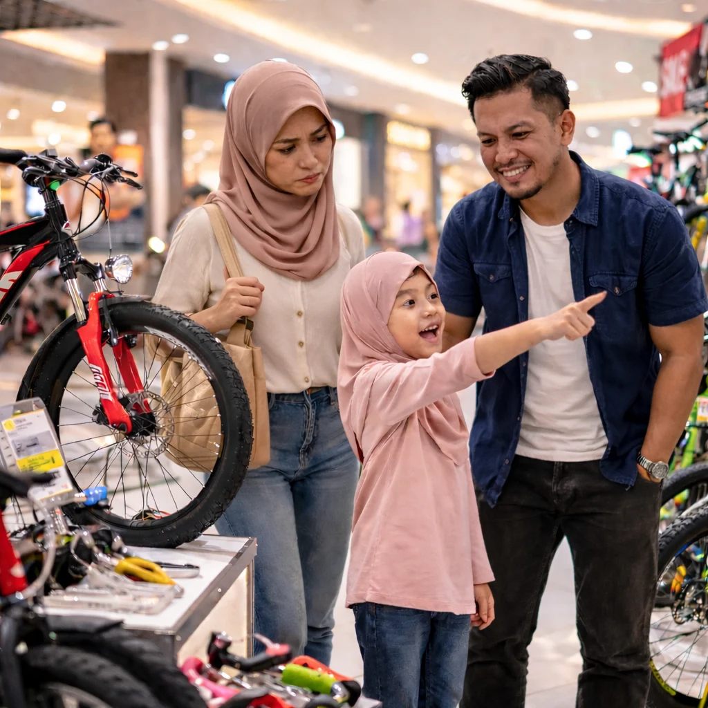 Wife unhappy to save for bicycle