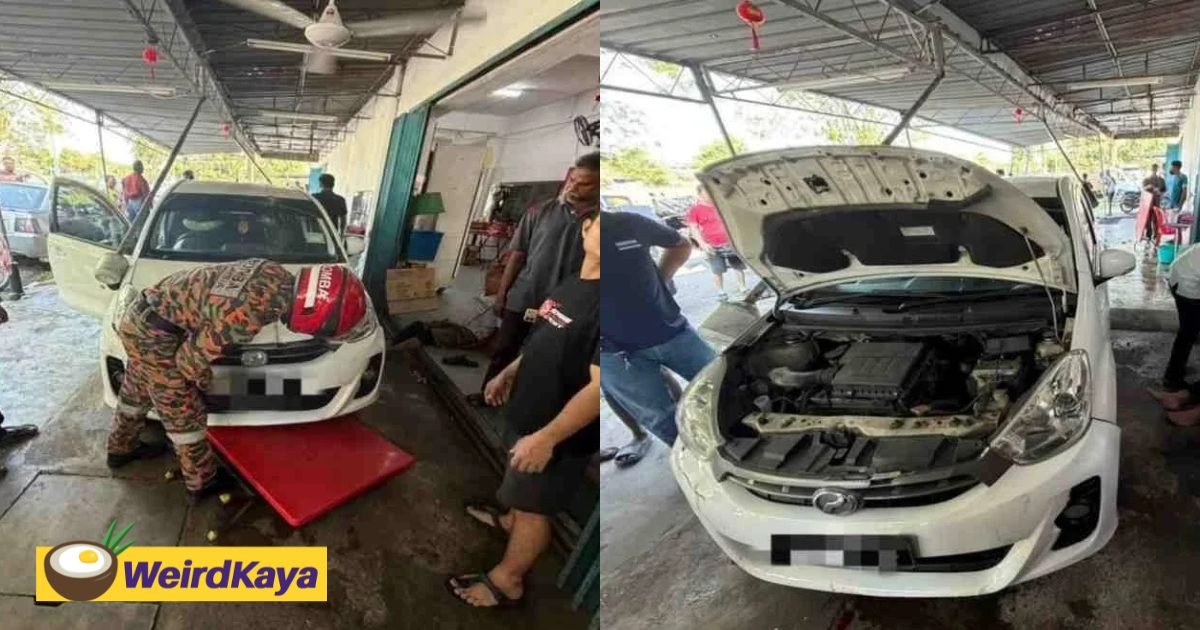 Myvi Crashes Into Restaurant In Taiping, Leaves 2 Injured | WeirdKaya