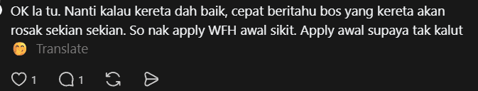 wk comment on asking to inform accident earlier ( )