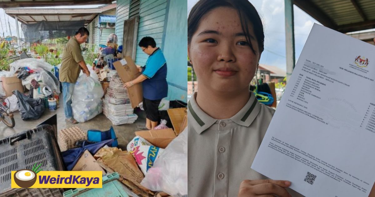 wk daughter of scrap collector overcomes hardships & scores a in spm