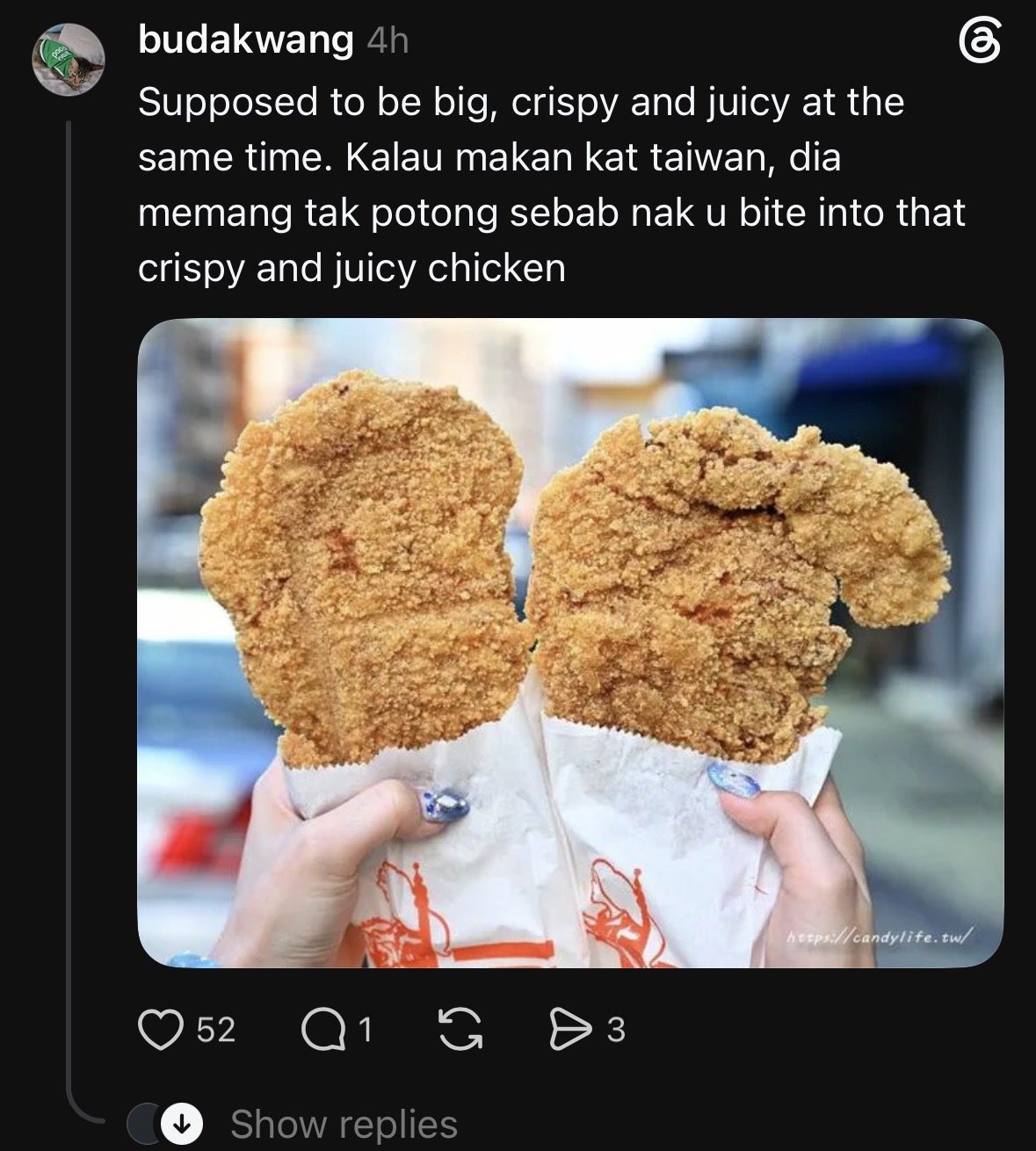 M’sian Woman Buys RM10 Ayam Gunting, Shocked To Find More Batter Than Chicken