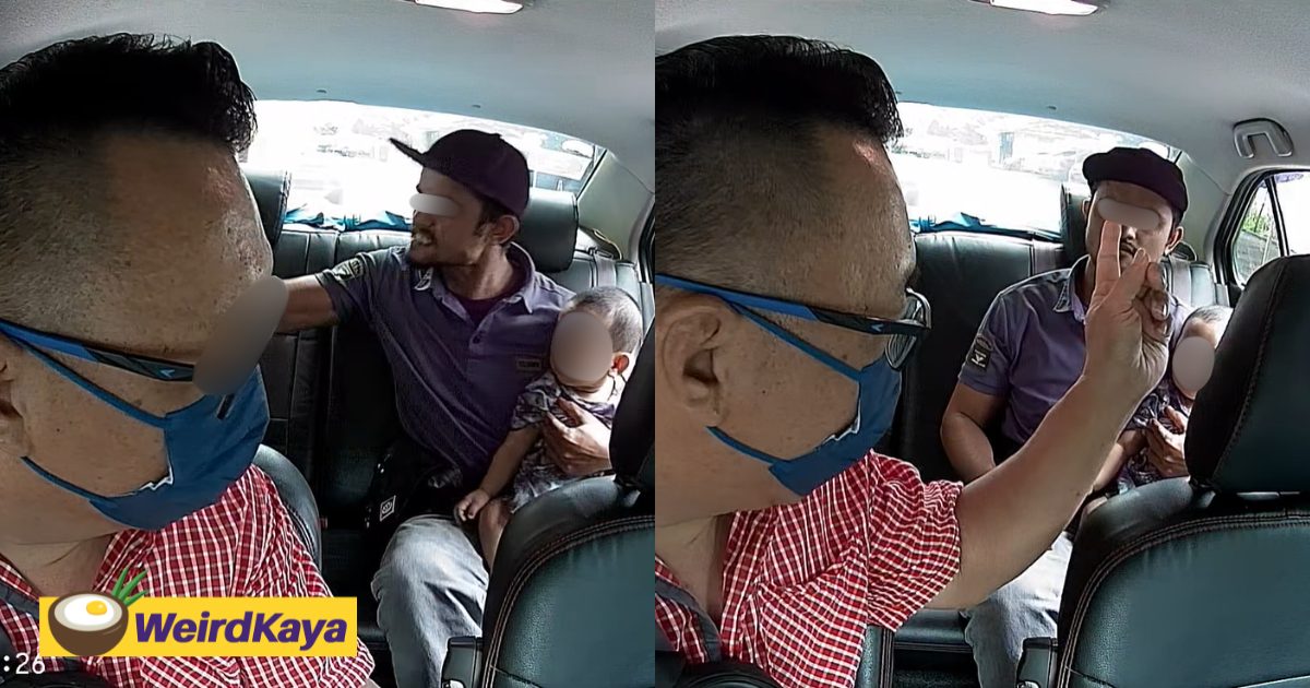Man Slaps Wife Amid Heated Dispute Over RM7 Fare With M'sian E-Hailing Driver, Gets Booted Out