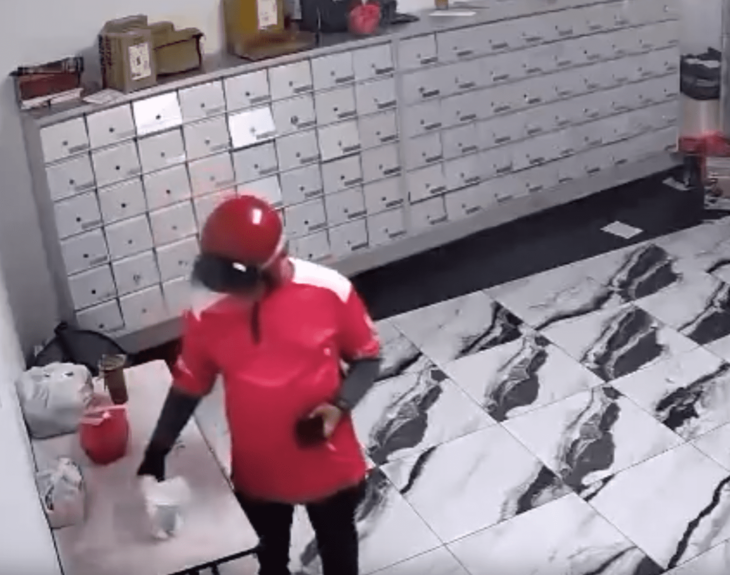  wk delivery man steal ( ) 