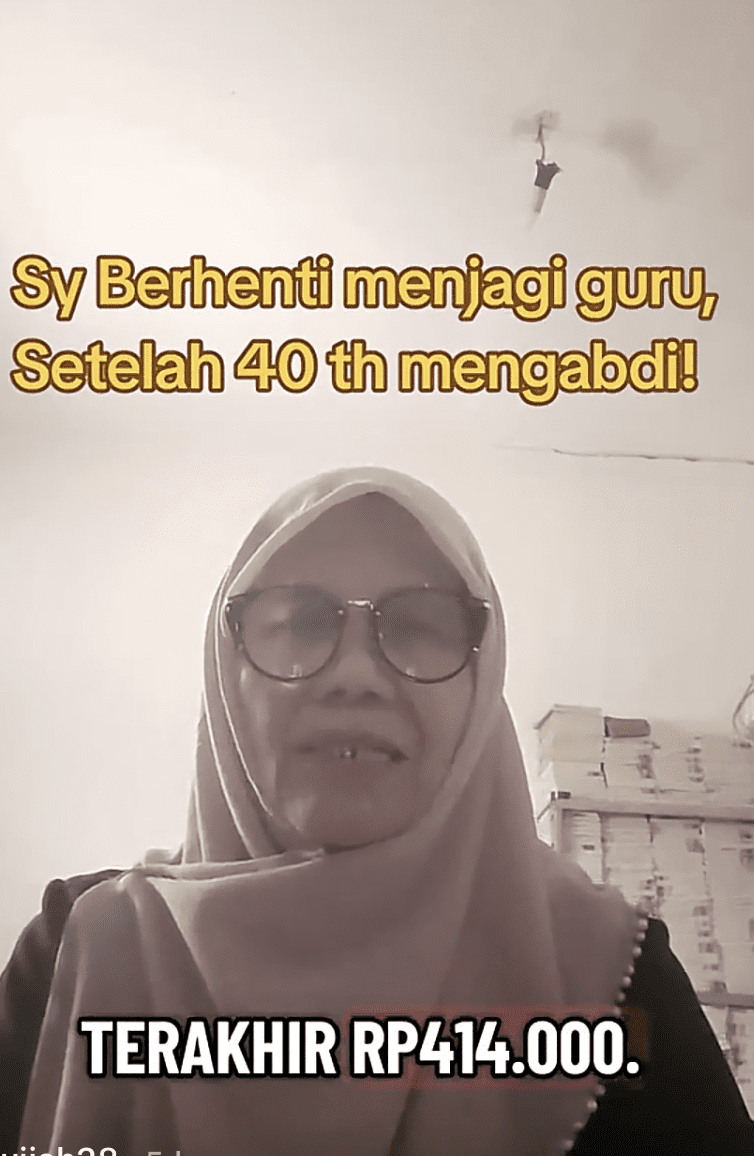 wk after years of teaching, indonesian teacher leaves with final pay of only rm ..