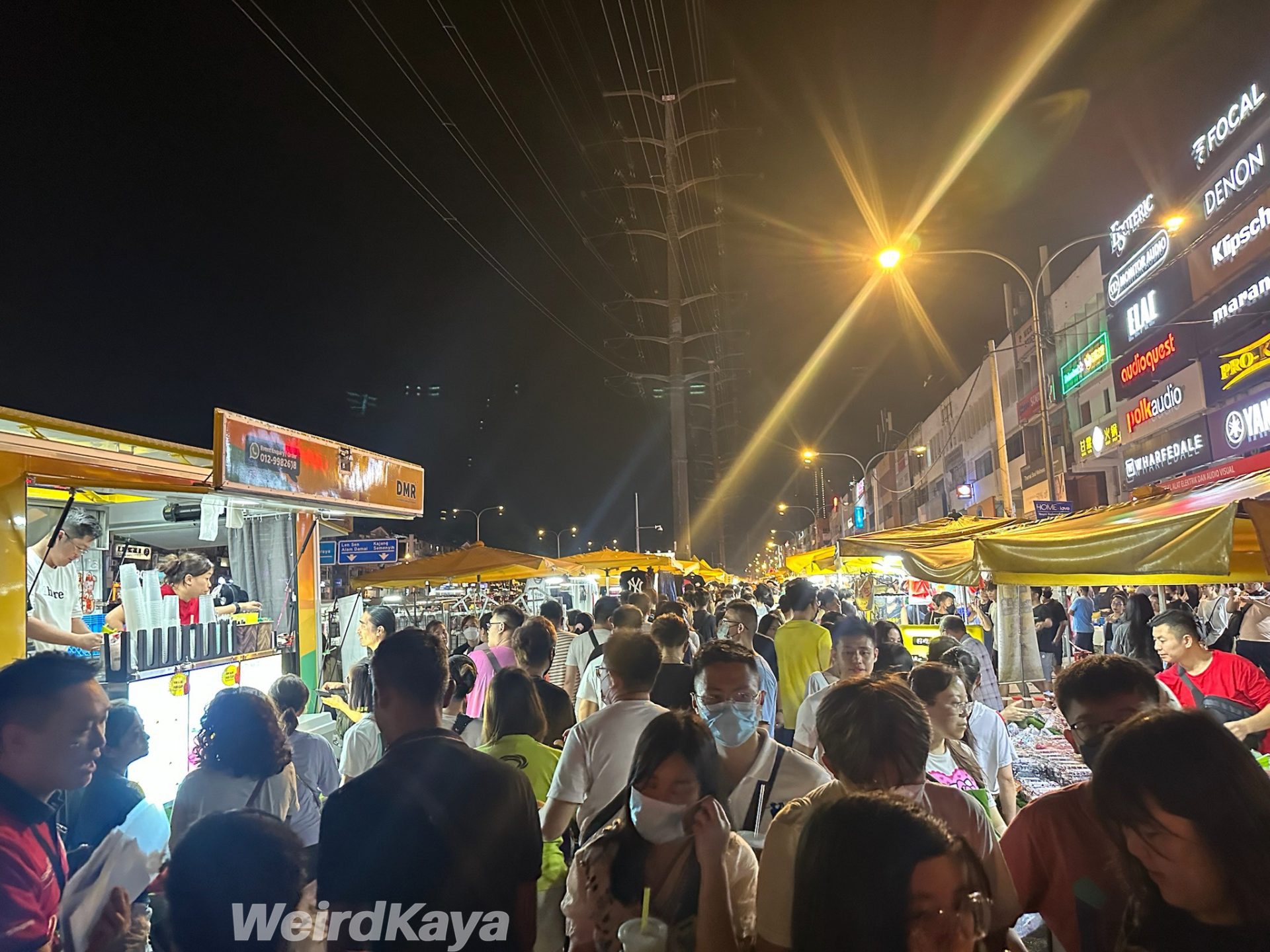  wk pasar malam taman connaught crowd malaysian 