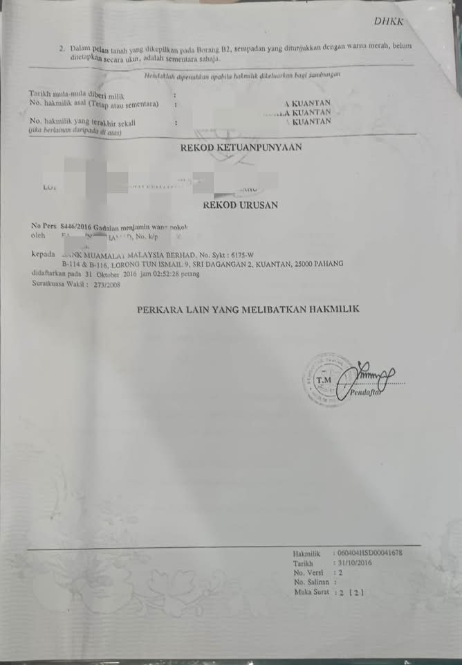 wk remove the bank’s charge from the house grant