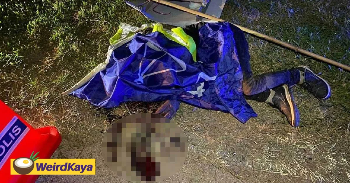 Man Dies After Lorry Hits Him & Flees While He Was Putting Party Flags In Negeri Sembilan | WeirdKaya