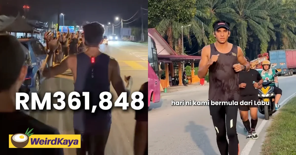 Syed Saddiq Raises Over RM360K By Day 2 Of His 170km ‘Gratitude’ Run From Putrajaya To Muar | WeirdKaya