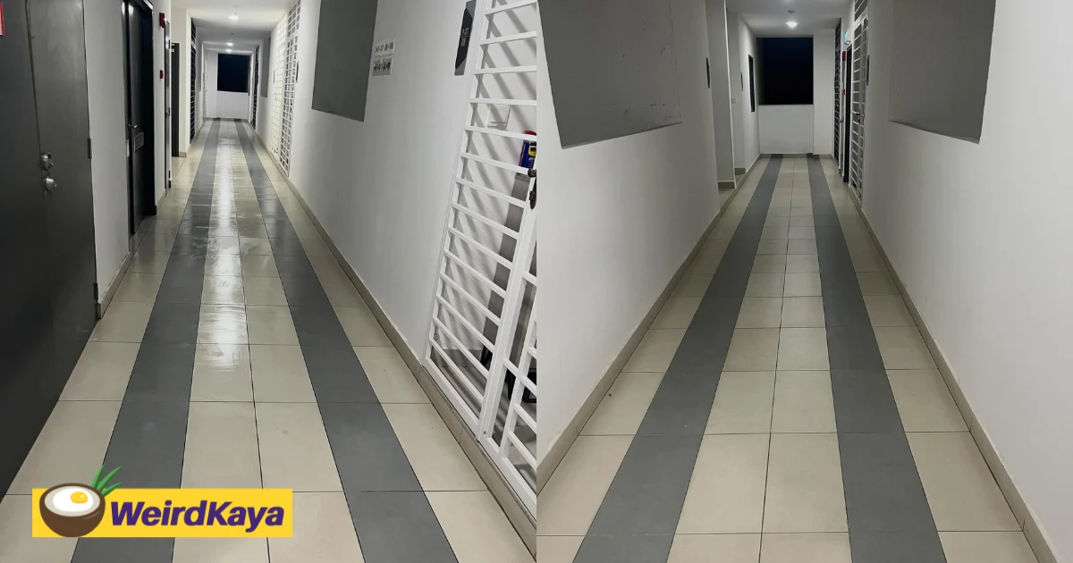 ‘Just To Exercise’ — M’sian Woman Takes It Upon Herself To Mop Entire Corridor On Her Apartment Floor | WeirdKaya