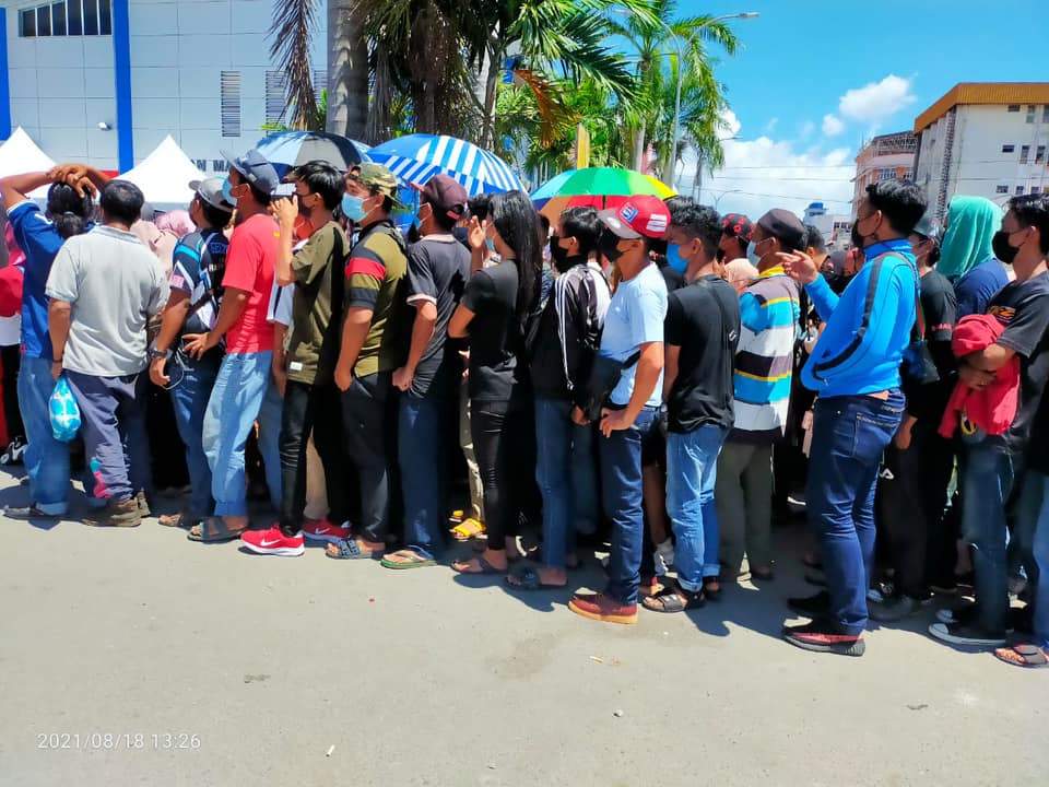 Tawau PPV long queue