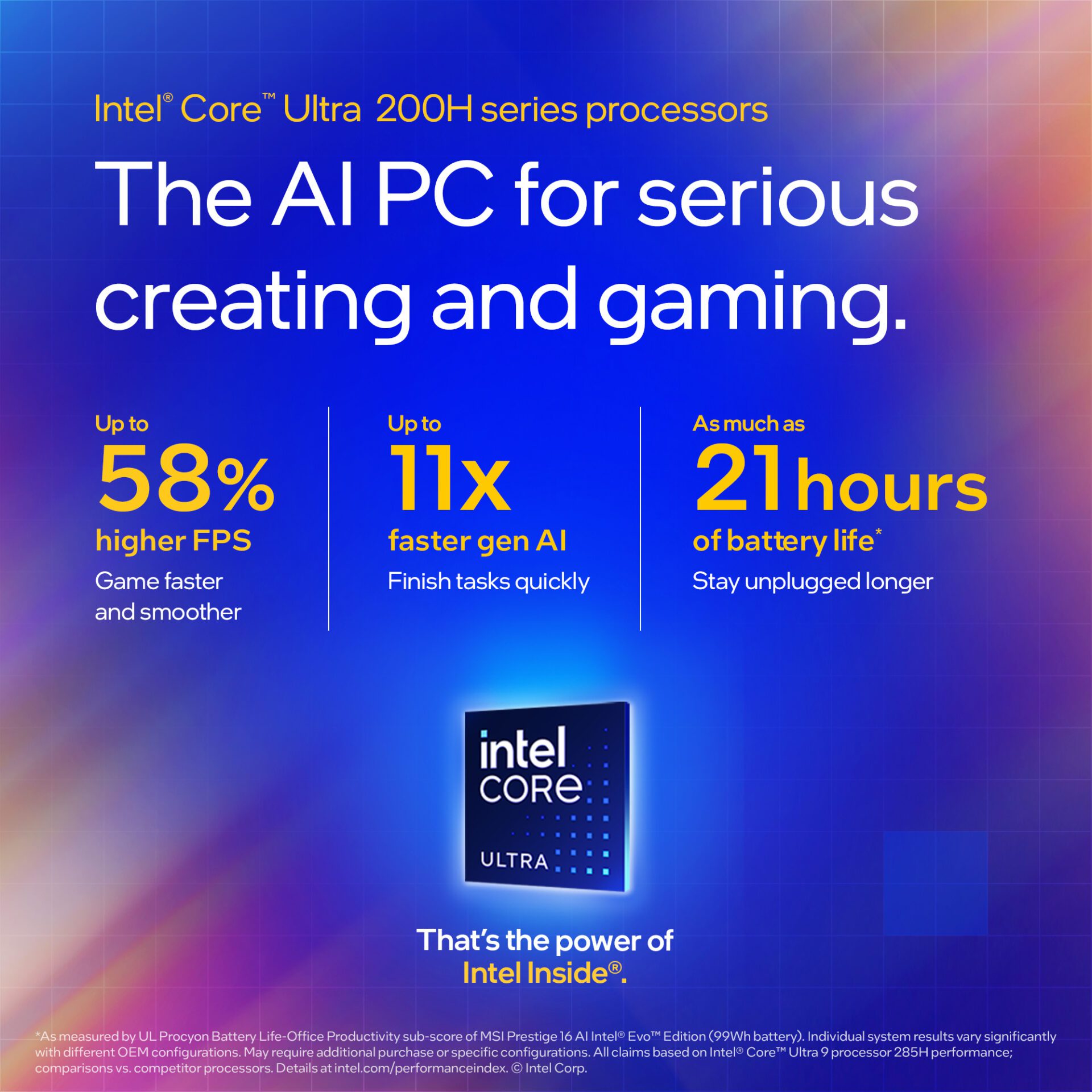 Intel® Core™ Ultra Brings 2.3× Faster Gaming & 63% Faster Editing — Now On Sale At GLOO & iTworld