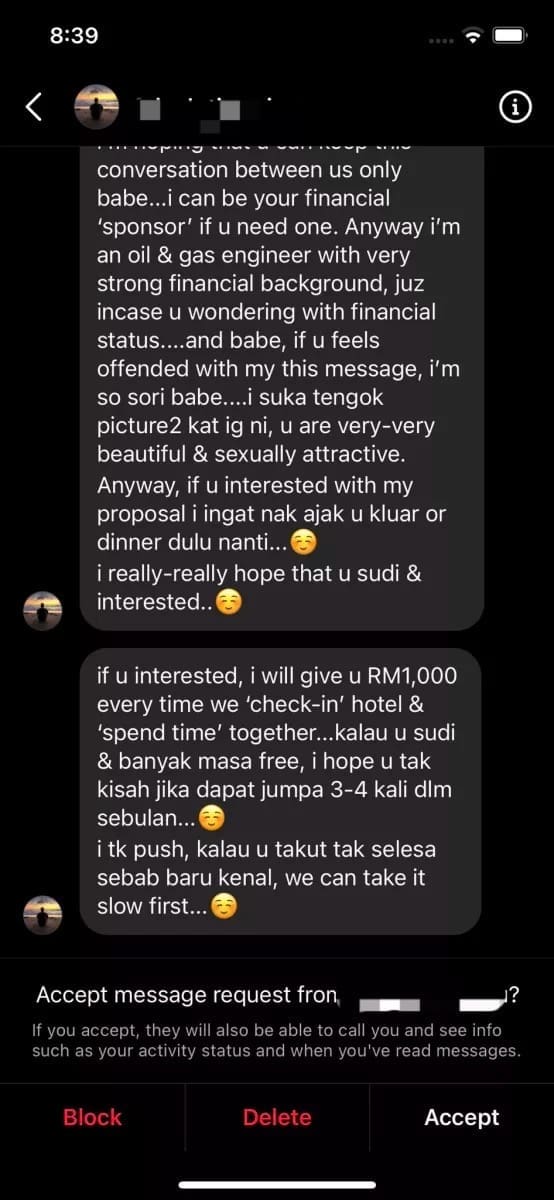 Woman Offered Rm1K To &Quot;Spend Time&Quot; With Man Who Sent Her Lewd Messages On Ig | Weirdkaya Woman offered rm1k to
