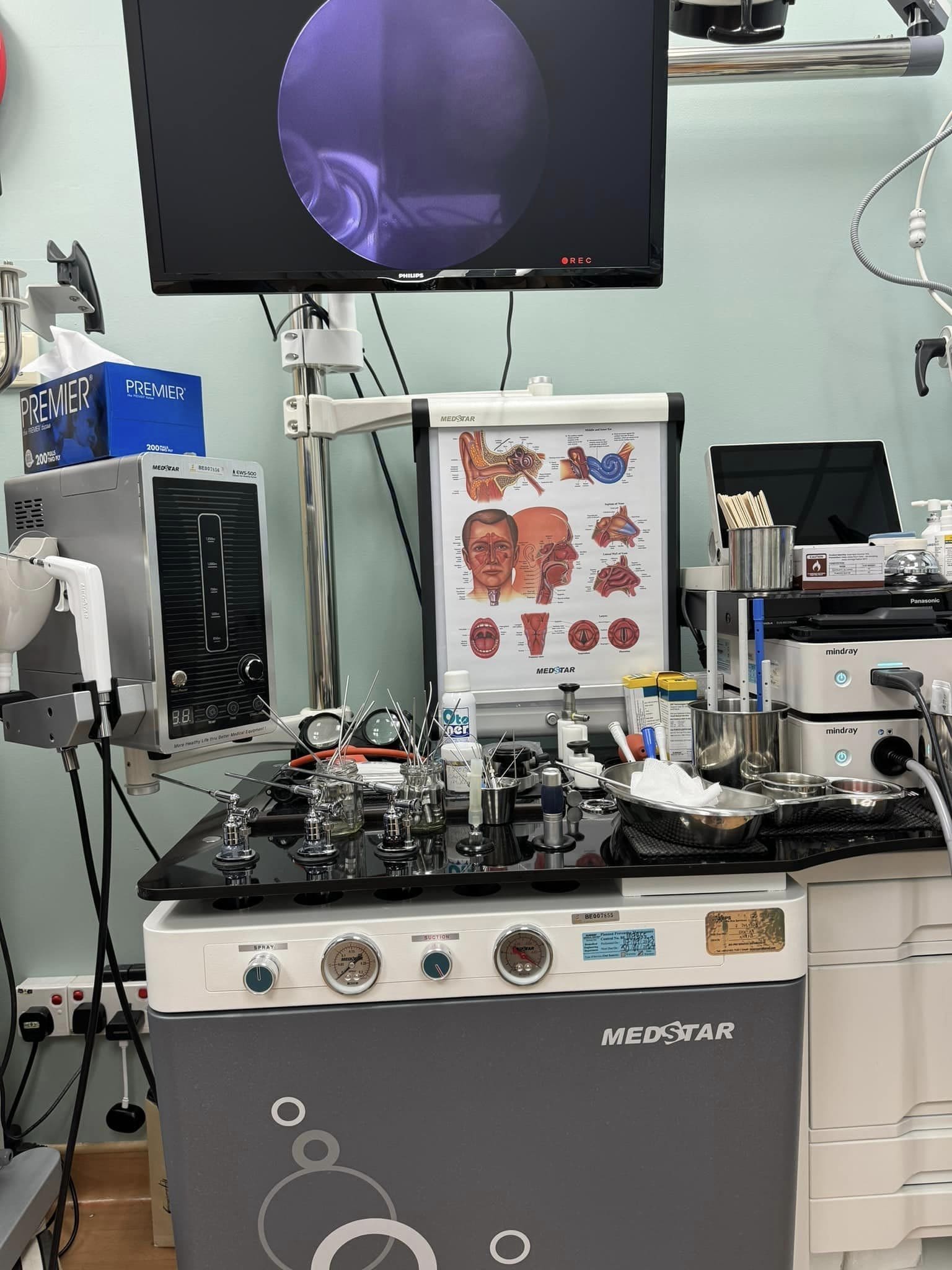 A medical room at a clinic