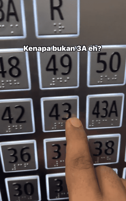 43 floor button
