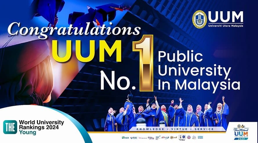 UUM ranked number 1 public university in Malaysia 