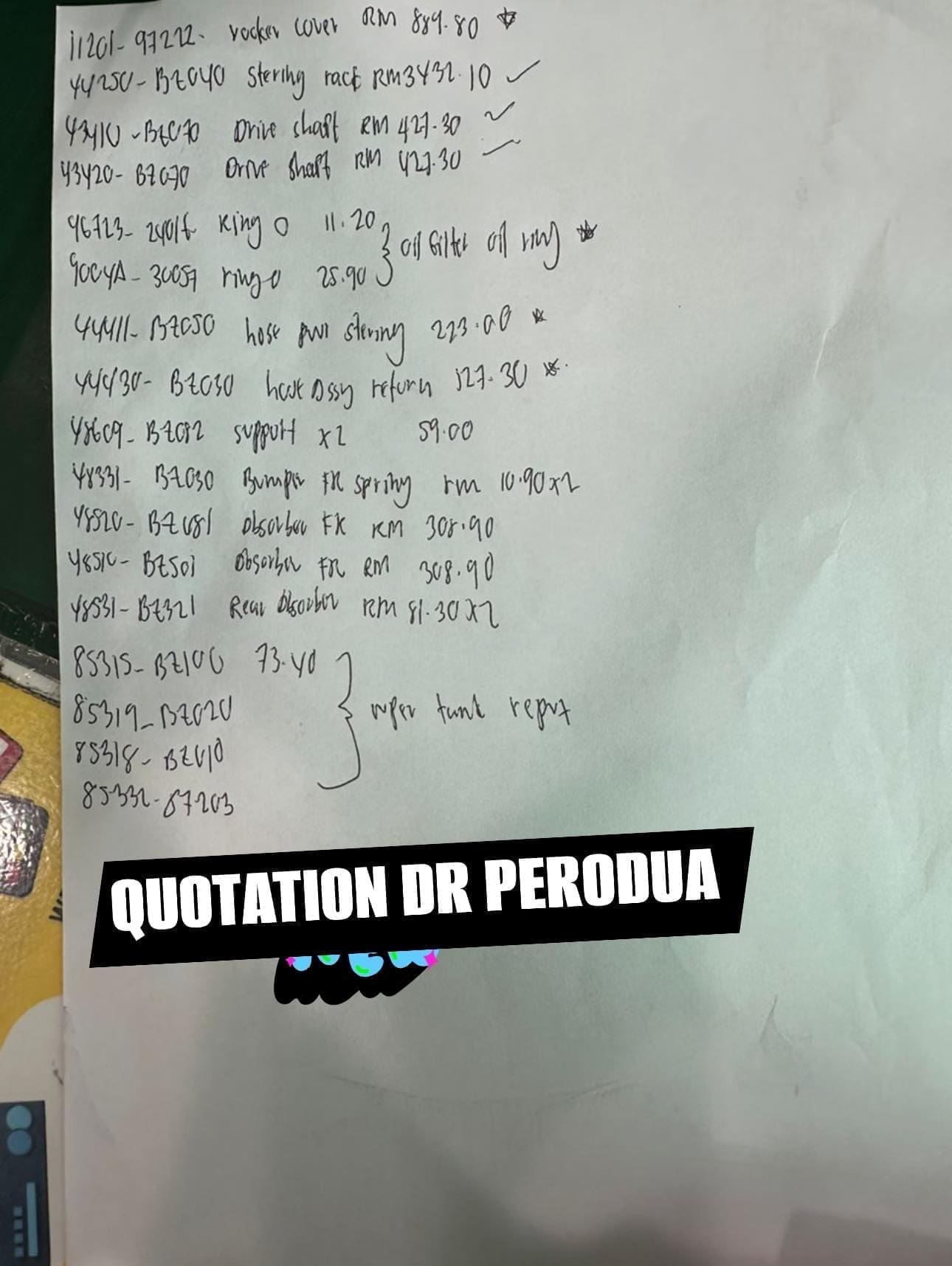 M'sian Mechanic Defends RM3.2K Viva Steering Rack Price, Says It's Due To Limited Stock
