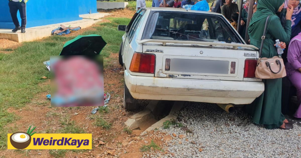 69yo m'sian woman dies after husband crashes car into her by accident | weirdkaya