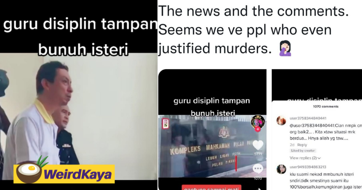 Too handsome for murder? Netizens sickened by m'sians who defended teacher's killing of his wife | weirdkaya