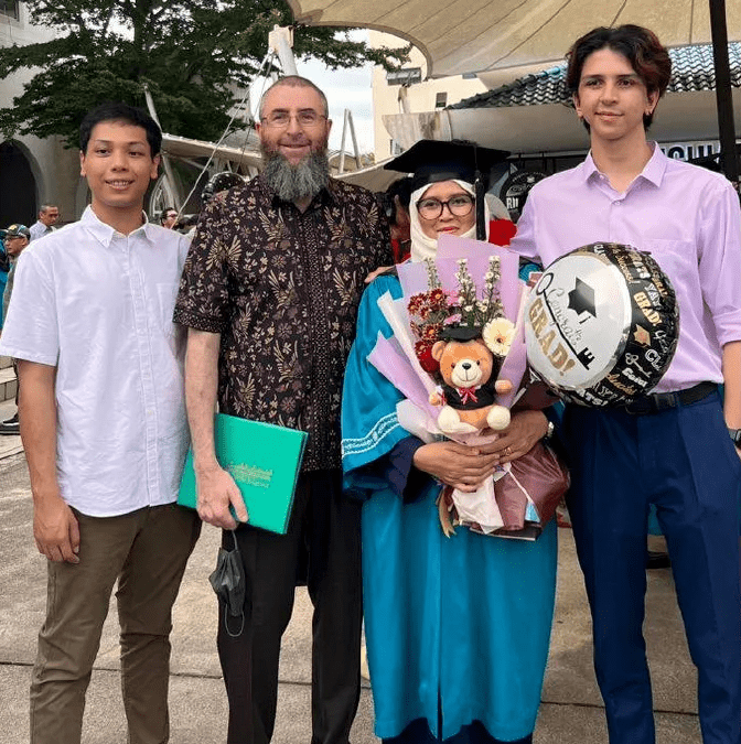 Azlina at her law convocation
