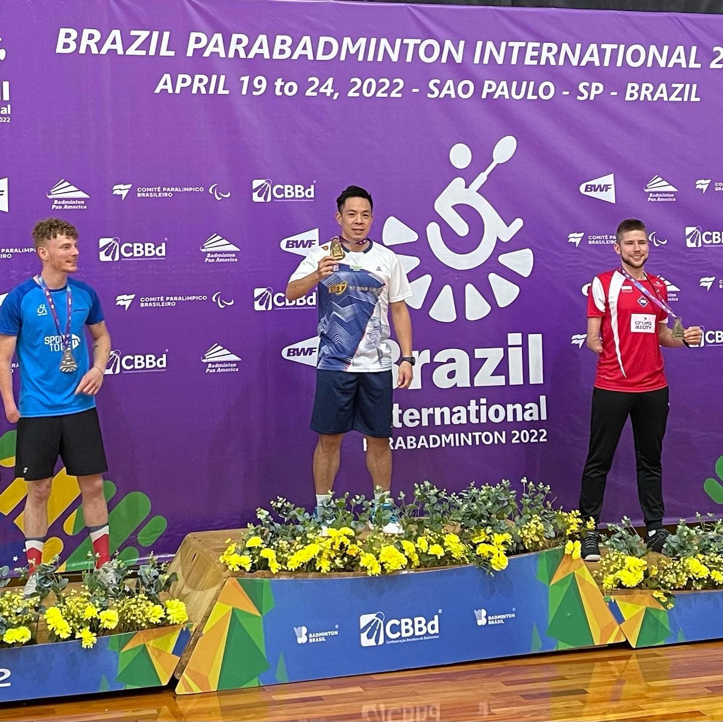 Cheah Liek Hou Wins gold in Brazil Para badminton international 02