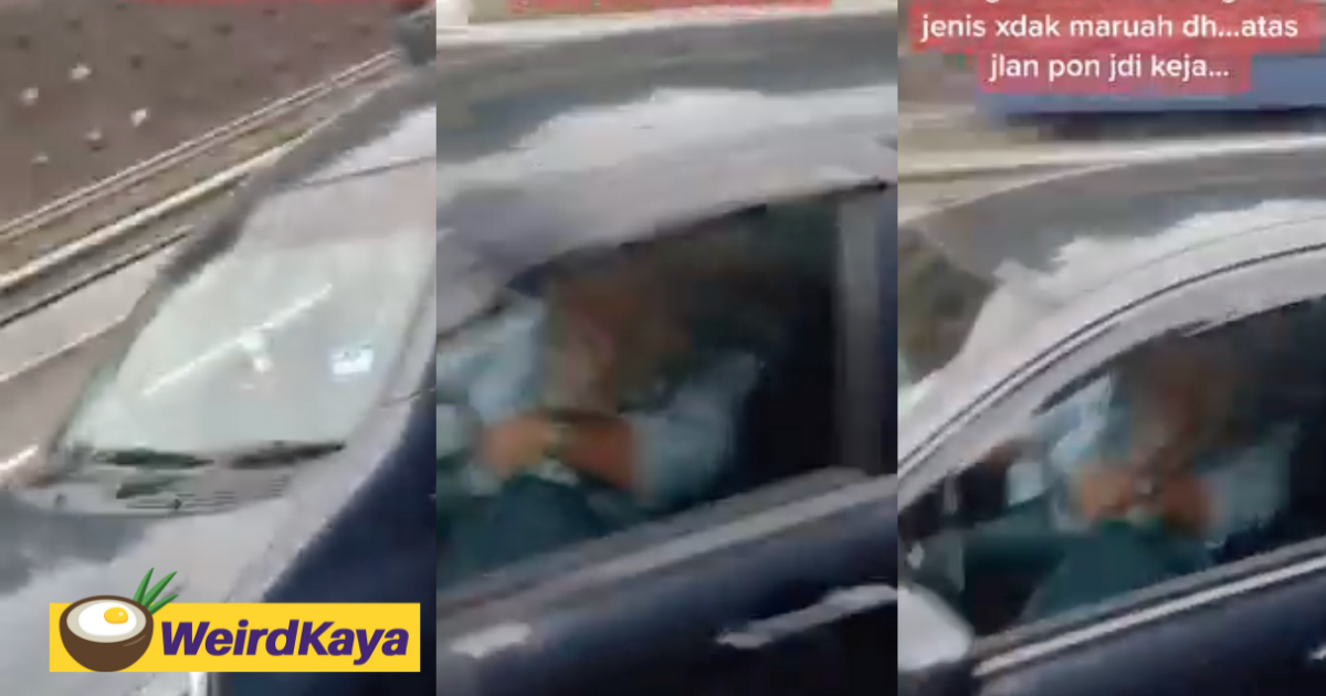 Couple caught having nsfw fun while driving along the nkve highway | weirdkaya