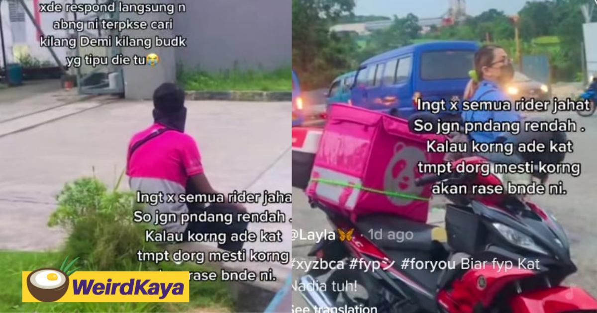 Jb customer disappears after receiving rm100 food delivery order, leaving rider empty handed | weirdkaya