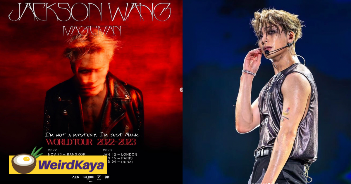 Jackson wang is returning to malaysia for his 'magic man world tour' this december | weirdkaya