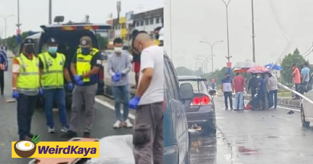 Johor woman killed by policeman's motorbike while crossing the road | weirdkaya