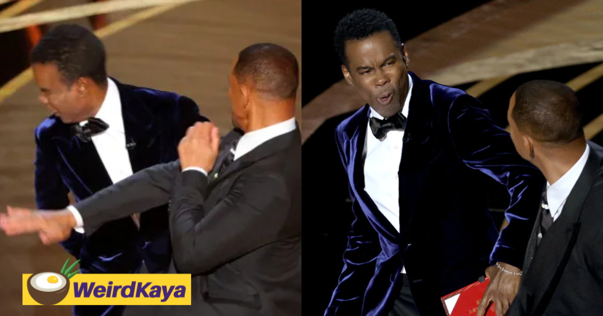 [video] will smith slaps chris rock onstage for joking about his wife at oscars | weirdkaya