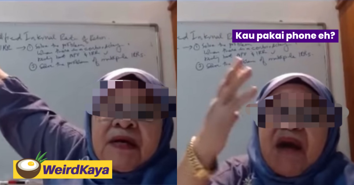 'you can't even afford rm800? ' uitm professor humiliates b40 student for not being able to buy a laptop | weirdkaya