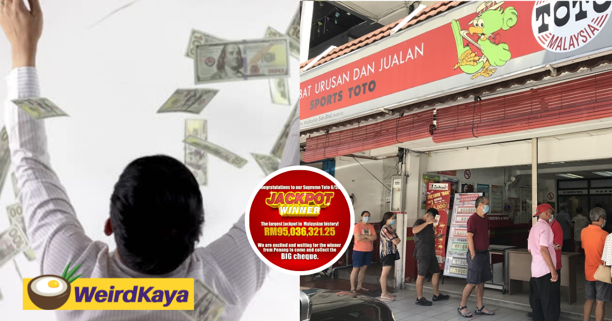 Lucky strike! Penangite walks away with RM95mil jackpot - the biggest in M'sian history
