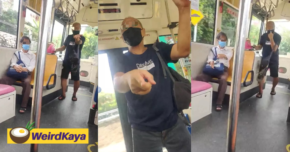 Sudan student gets racially abused by m'sian uncle for forgetting to put on mask while on a bus | weirdkaya